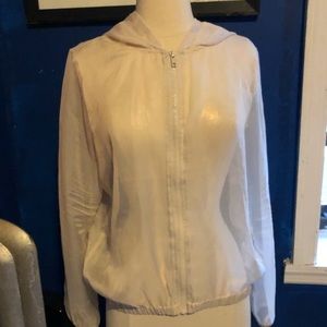 Sheer hoodie light weight jacket
